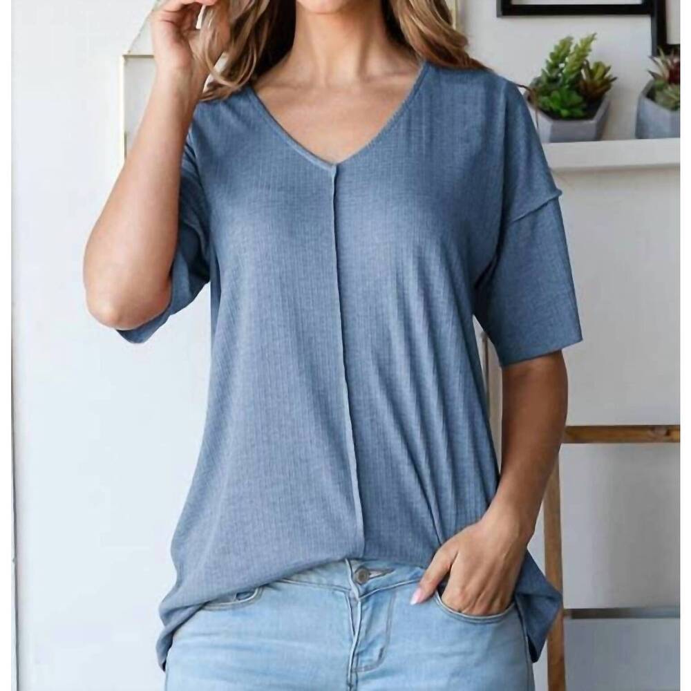 NEW HEIMISH USA solid top in blue